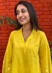 Yellow Cotton Tunic Coord